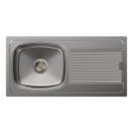 Carysil Vogue Single Bowl With Drainboard 36x18x8